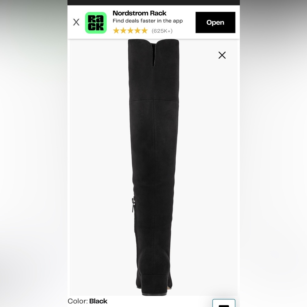 Elegant New in box Marc Fisher Black Women's Over the Knee-High Boots - Picture 2 of 12